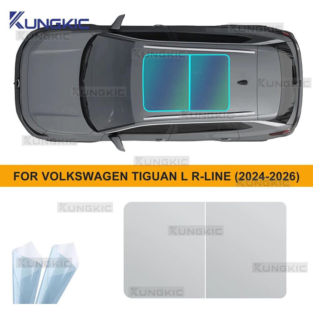 

For Volkswagen Tiguan L R-Line 2024 2025 2026 Car Window Sunroof Sticker Roof Film Ice Armor Sunshade Film Decal Modification