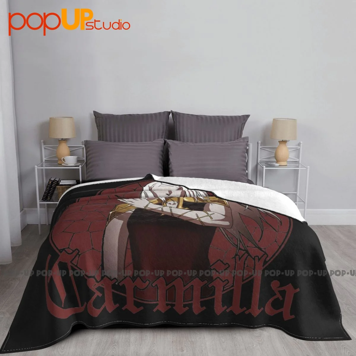 Fifth Sun Castlevania Carmilla Glass Frame Blanket Warmth Home Decor Bedding Throws