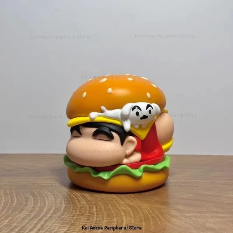 Crayon Shinchan Big Hamburger Shin-Chan น่ารักอะนิเมะภาพของเล่นทําด้วยมือเครื่องประดับตกแต่งเด็กวันหยุดของขวัญ