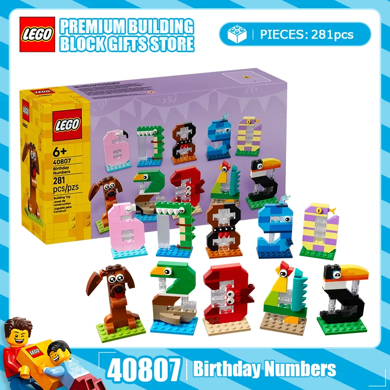 

LEGO Festival, ограниченная серия 40807, цифровая головоломка на день рождения, детский день, строительные блоки, игрушка в подарок