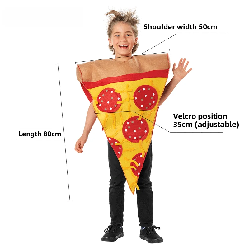 Creative loween Costume per bambini Pizza Donut Stage Performance Par Wear Fibra di poliestere 00% Chi tradizionale...