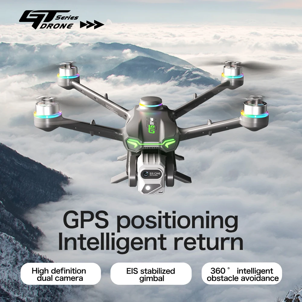 

GTR6 Edward 5G optical flow GPS folding drone with WIFI transmission professional aerial camera medium-sized with servo gimbal