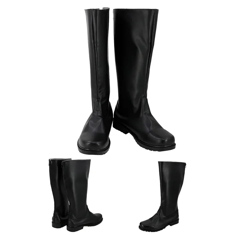 

Han Cosplay Male Men Boots Shoes Black Footwear Movie Space Battle Fantasia Boots Halloween Accessories Custom Made