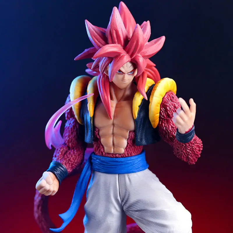 25cm Dragon Ball Gogeta Anime Figures Super Saiyan 4 Gogeta Figures Ssj4 Model Pvc Statue Doll Collection Decoration Gift Toy