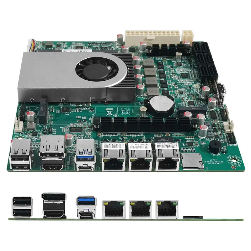 เมนบอร์ด NAS Intel Twin Lake N150 6-Bay 4 คอร์ 1*10G 2*2.5G LAN 6*SATA3.0 2*NVMe 1*DDR5 Firewall ITX เมนบอร์ดโฮมเซิร์ฟเวอร์