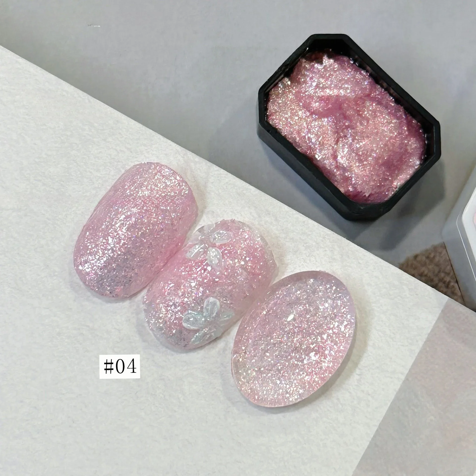 4Colors Summer Opal Fairy Powder Cream High Saturation Popular Semi-solid Nail Polish Gel Varnishes Nail Salon DIY For Manicure