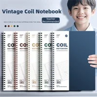 High Quality A5/B5 Spiral Notebook Thicken 120 Cream Pages Pocket Notebooks Lay-Flat Binding with Ring Binders Coil Notebook 5