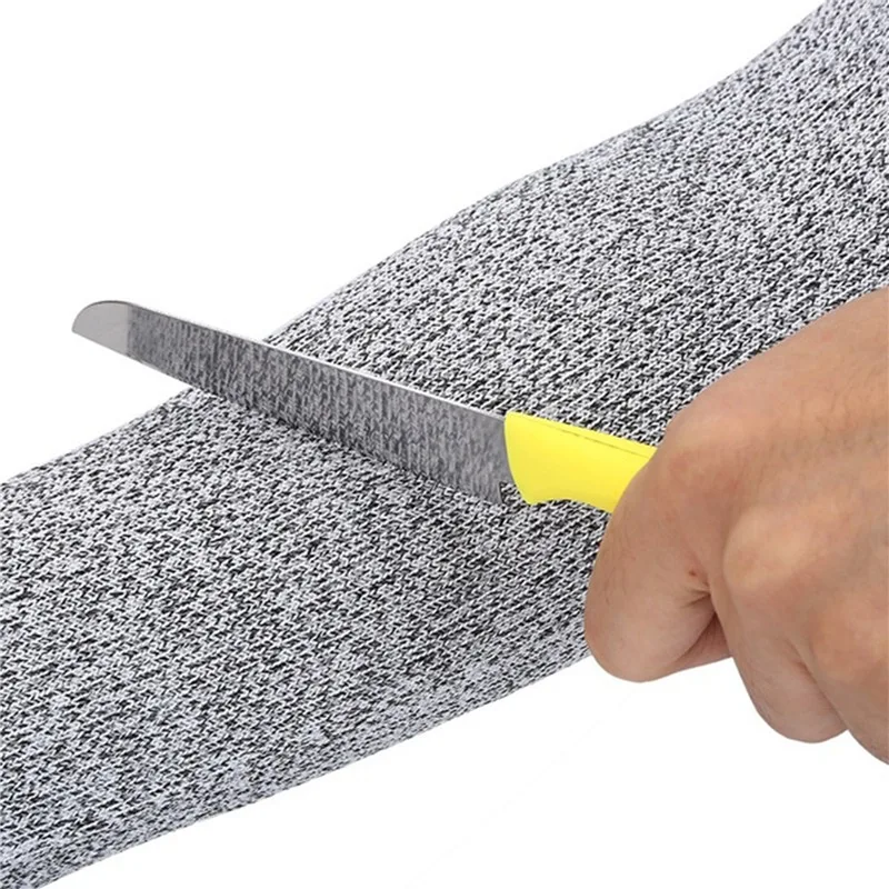 1/2Pcs Level 5 HPPE Cut Resistant Anti-Puncture Work Protection Arm Sleeve Cover Cut-resistant Arm Sleeve ED-shipping