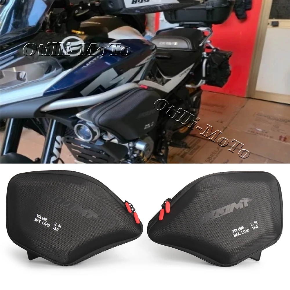 Motorcycle Accessories DurableImpact-Resistant Waterproof Side Pannier Tool Bag, Compatible with CFMOTO 800MT Radiator Cowl Bag