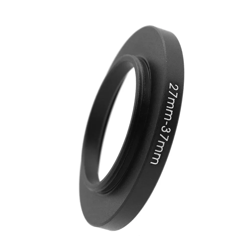 27mm-XXmm BLACK Aluminum Metal Selling 27mm-30mm 27mm-37mm 27mm-52mm Step Up Ring Filter Adapter for Filter UV ND CPL Lens Hood