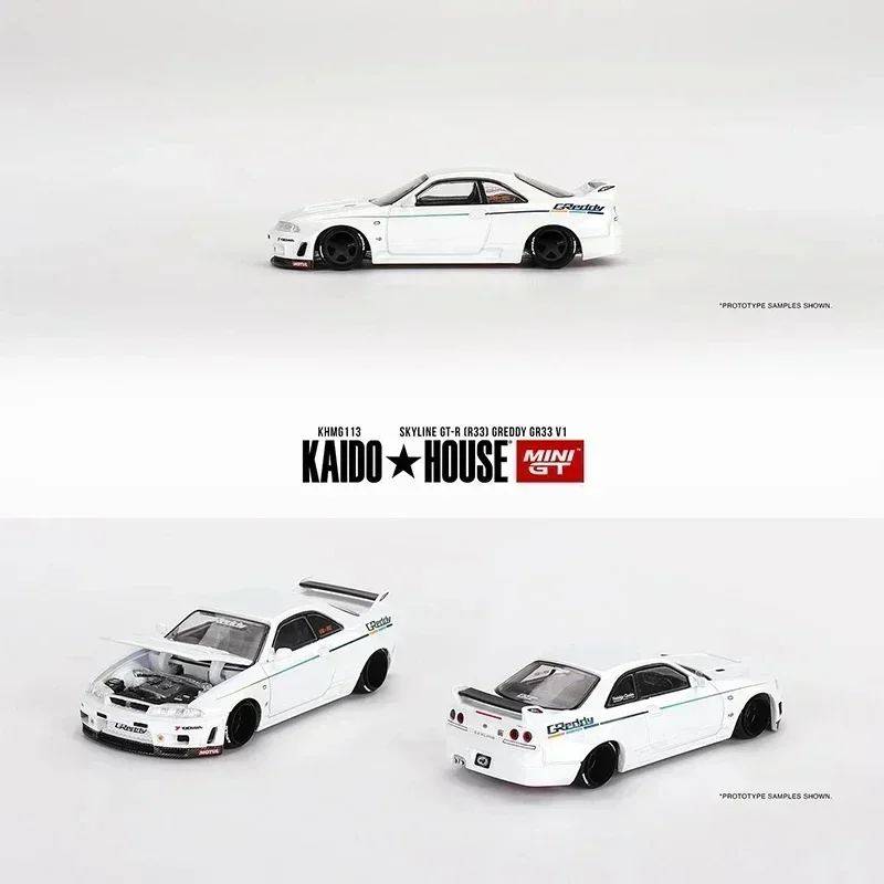 MINIGT KHMG Kaido House 112 1:64 Silverado cappa apribile fluorescente Diecast Diorama modello di auto