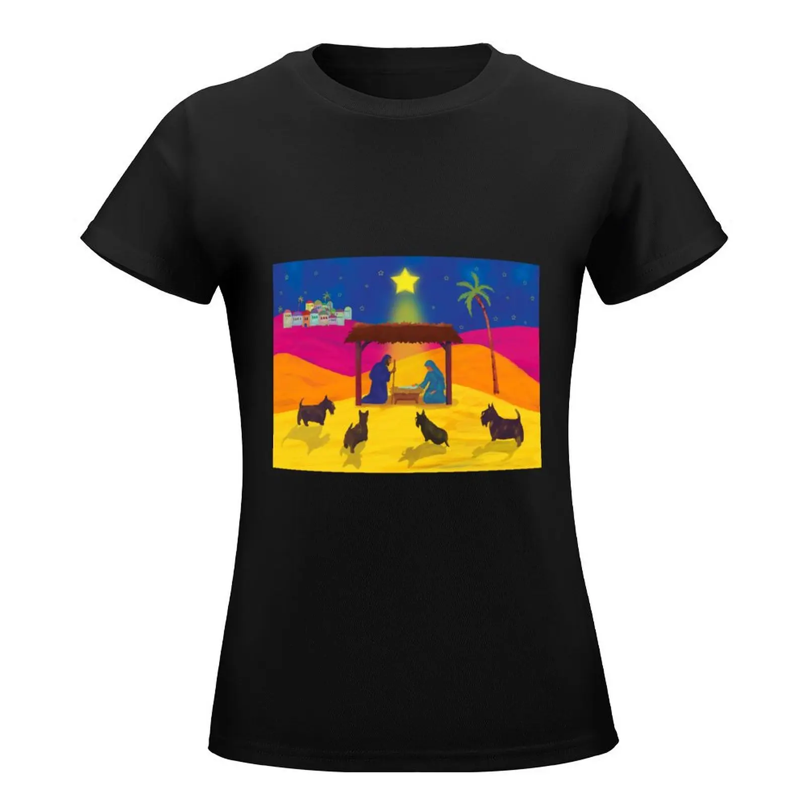 The Nativity Copyright ? BonniePortraits on Redbubble.com T-Shirt lady clothes summer tops tops Woman T-shirts