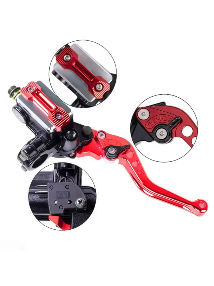 Uniwersalny cylinder główny hamulca motocyklowego 22MM, hydrauliczna dźwignia sprzęgła z regulacją, uchwyt hamulca i sprzęgła do motocykli Honda Yamaha — 2