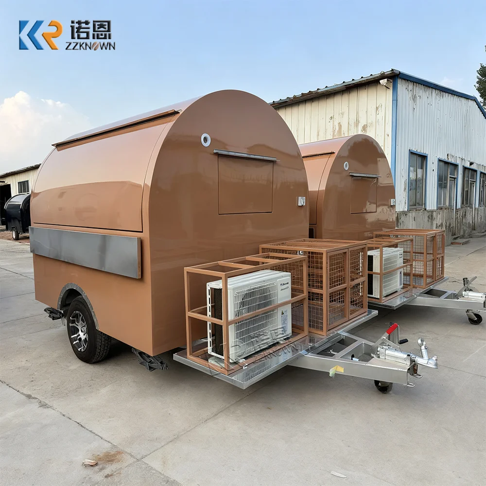 Cheap Price Street Mobile Mini HotDog Ice Cream Fast Food Cart Trailer With Wheels Small Food Truck For Sale In USA