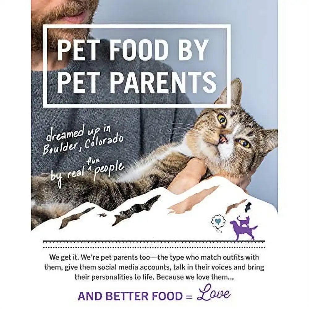 Naked Essentials Comida seca para gatos com sabor de frango e pato sem grãos, 3,4 lb. Bolsa