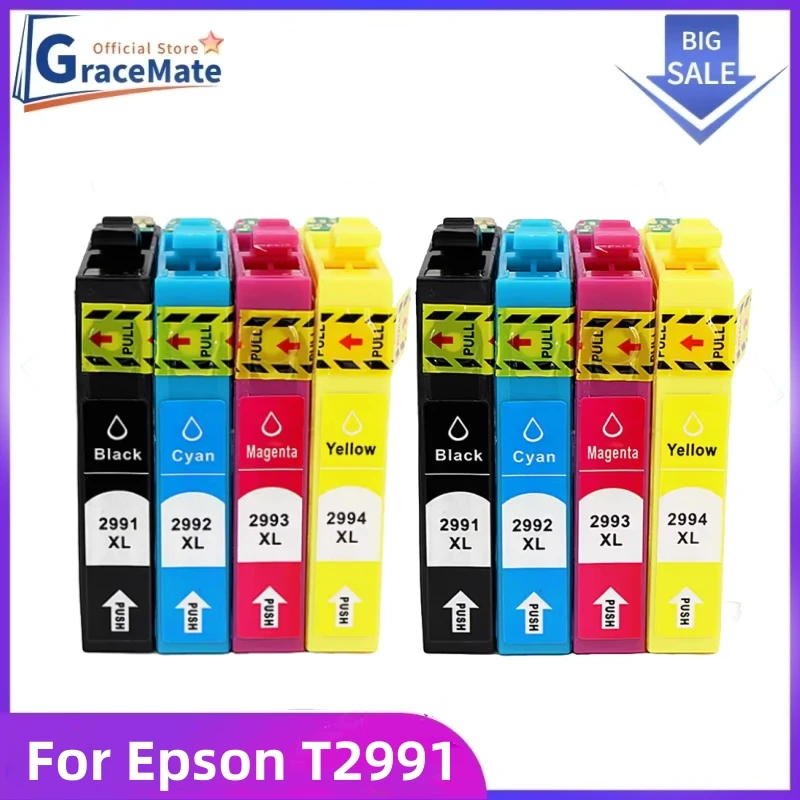 

2 комплекта 29XL T2991 T2991XL T29XL, совместимые с картриджами Epson XP 235 247 245 332 335 342 345 435 432 445 442 принтера xp235
