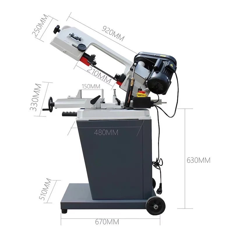 Multifunction Band Saw Machine Woodworking Band-sawing Machine Solid Wood Flooring Installation Work Table Saws