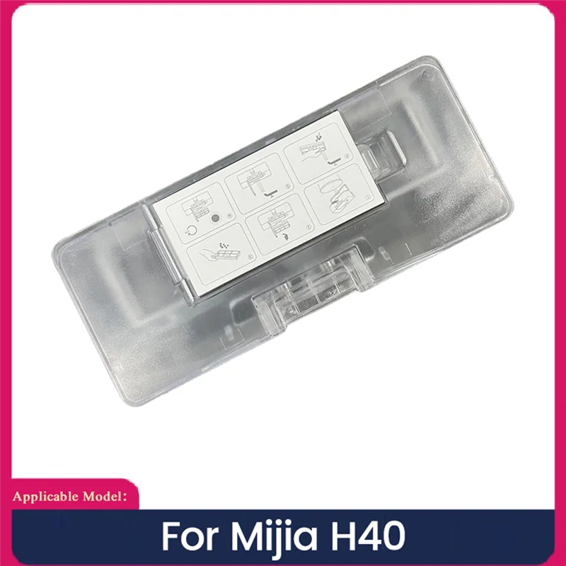 Abng caixa de poeira para mijia h40 robô aspirador de pó peças sobressalentes substituíveis lixo lixo