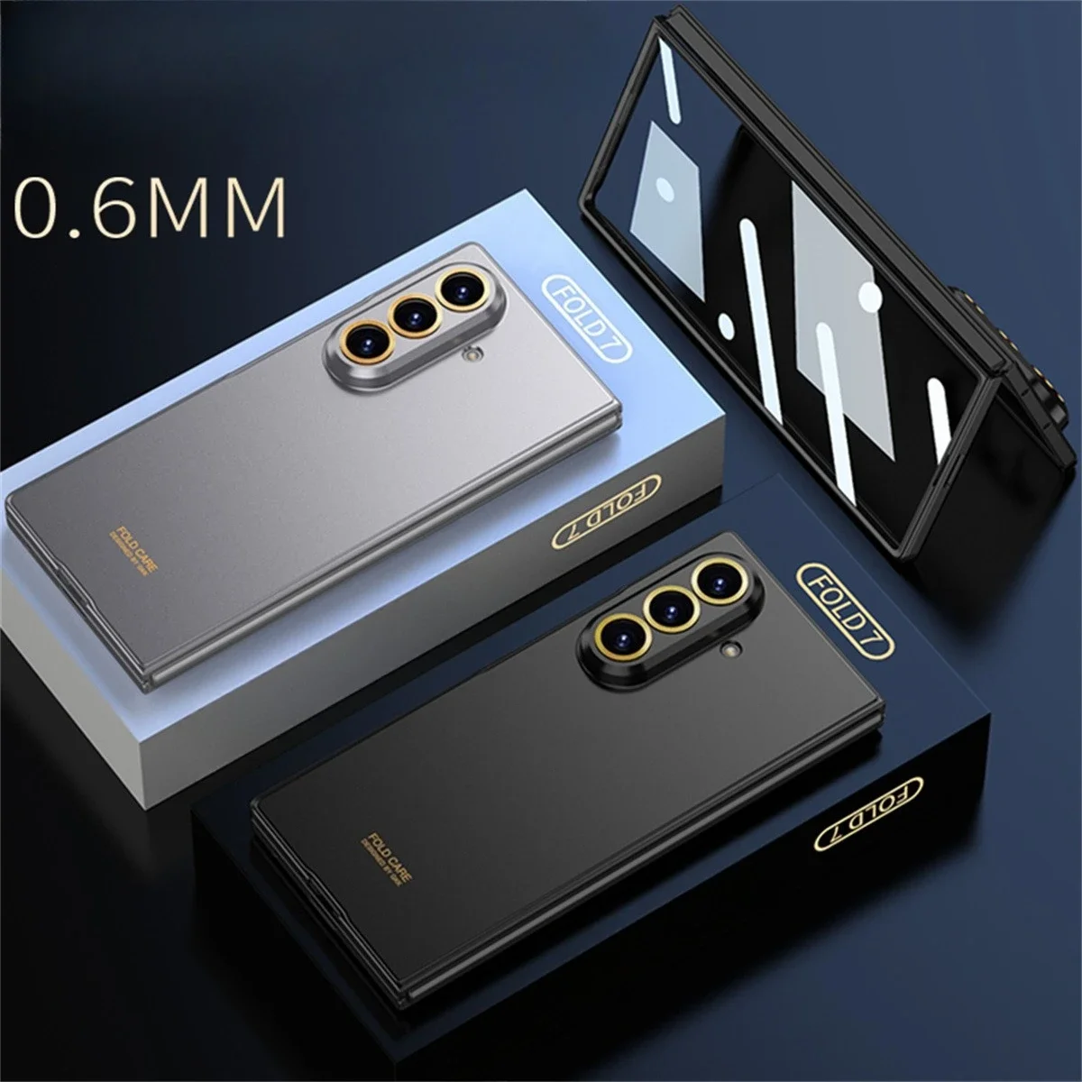 

Встроенная защитная пленка для экрана, ультратонкий тонкий матовый чехол для ПК для Samsung Galaxy Z Fold 7, противоударный чехол для Samsung Z Fold7