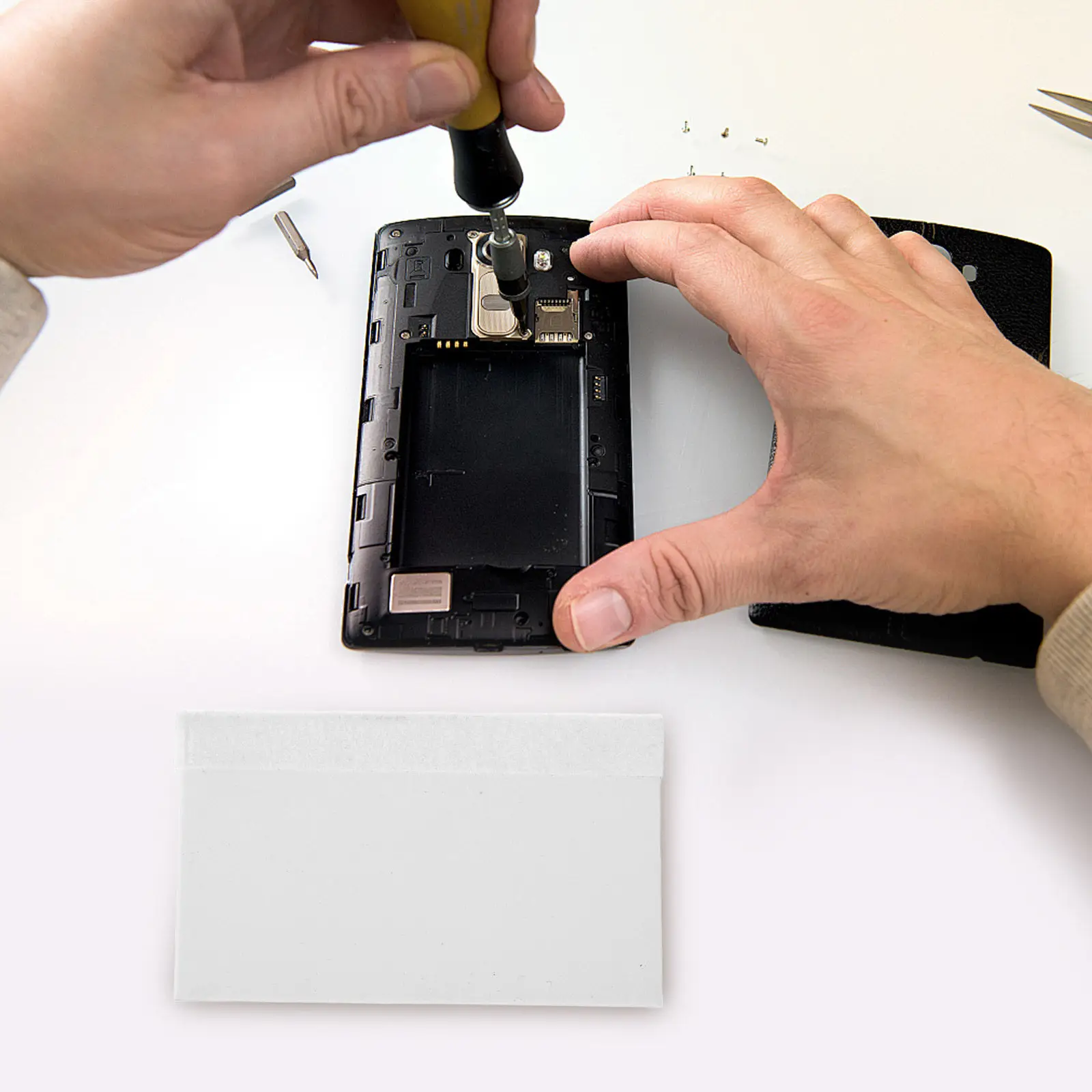 10Pcs Small Squeegee for Phone Screen Film Application Film Scraper Tool Air Cardboard Squeegee Board