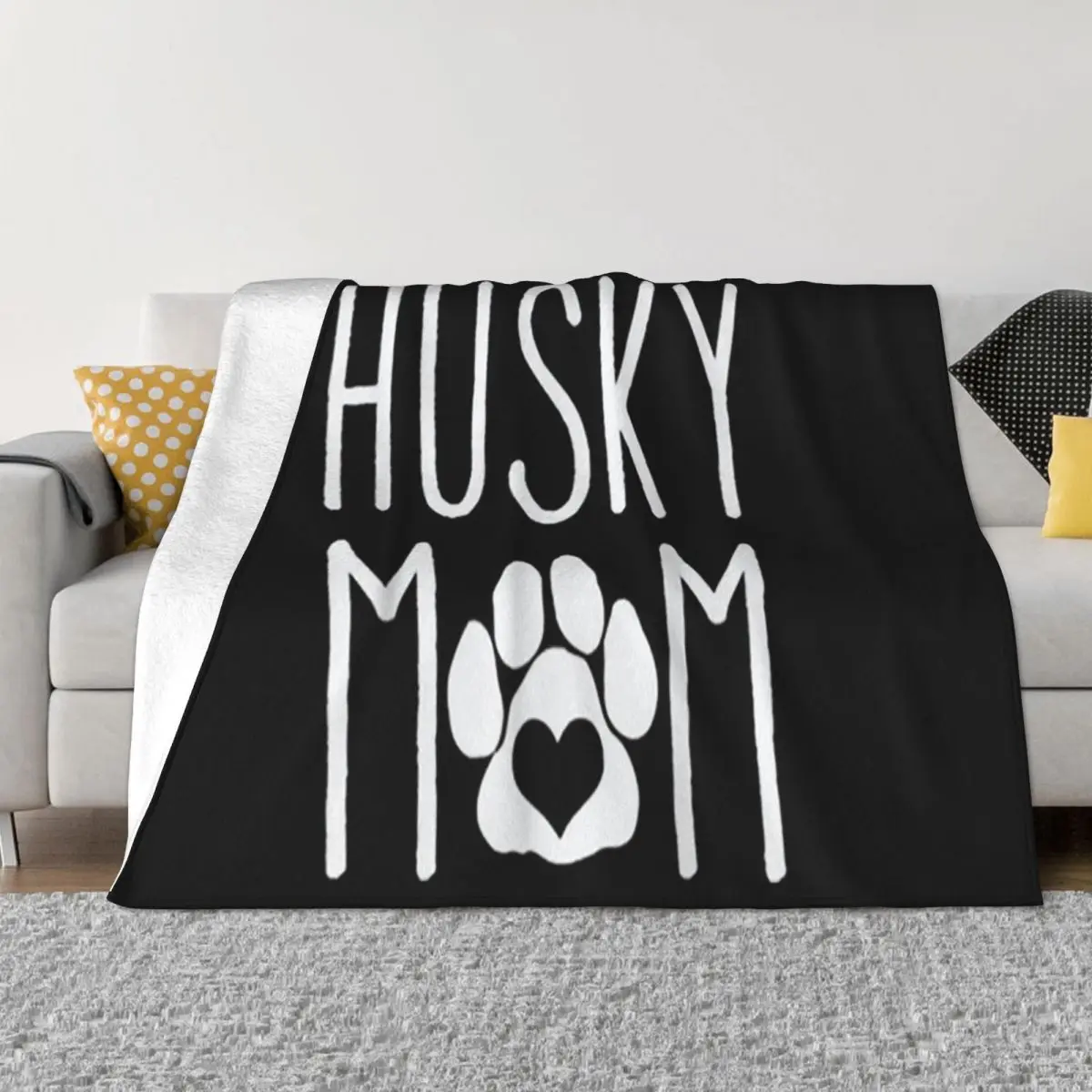 Premium Husky Mom Dog Lover Gift For Mothers Day Mama Chinese Style New Arrival Newest Girl Throw Blanket