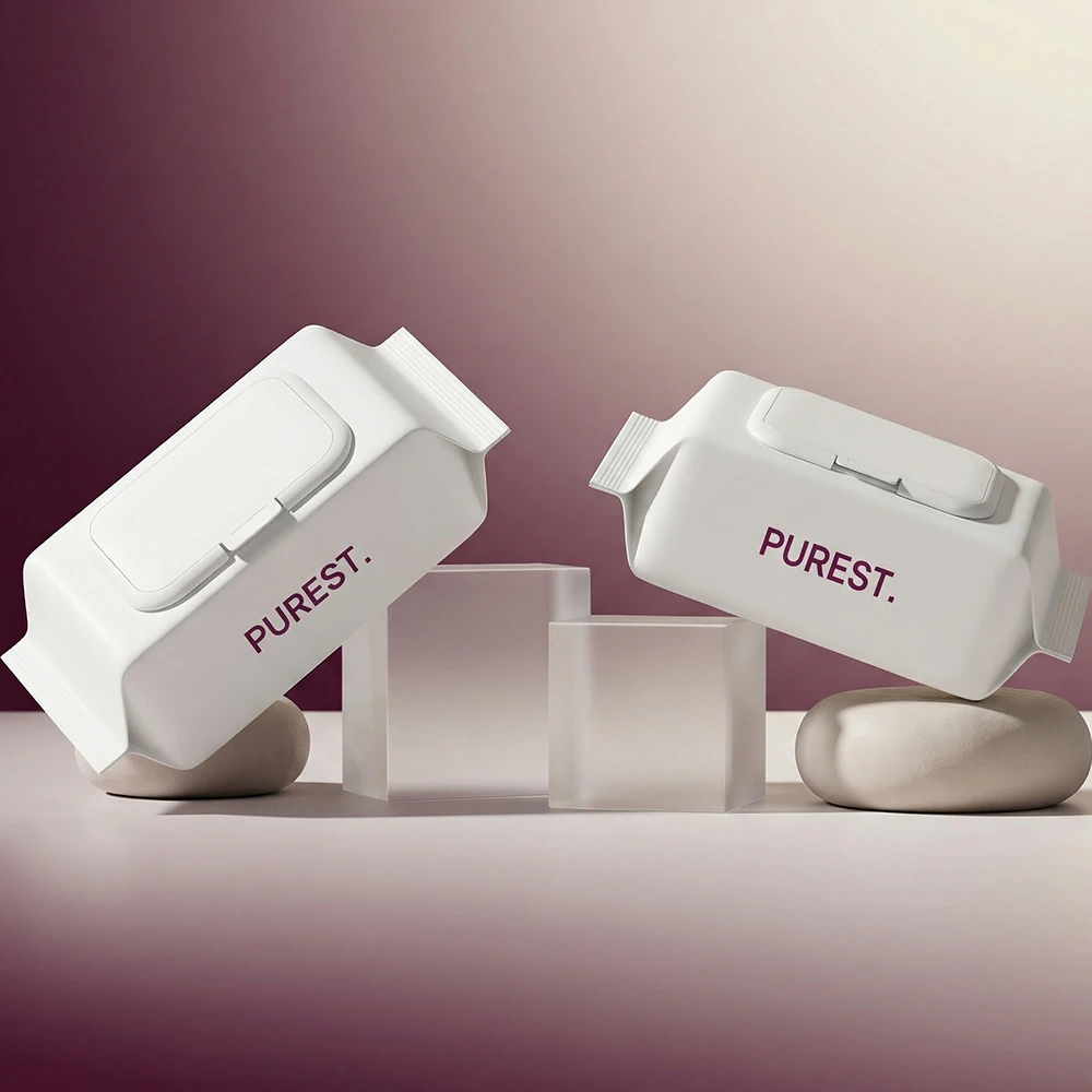 퓨어스트 시그니처 초순수 저자극 엠보싱 아기물티슈 캡형 100매 50평량 10팩 - 6