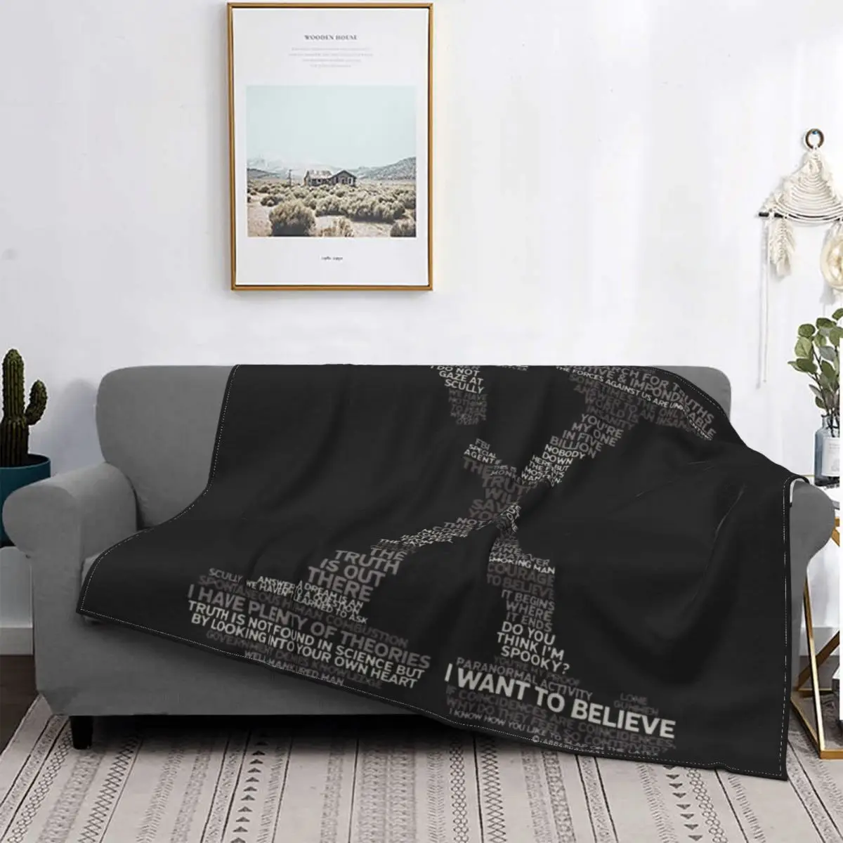 Wisdom Of X-Files Knitted Blanket Flannel The X Files Scully Mulder Ufo Aliens Thin Throw Blanket for Airplane Travel Bedspread