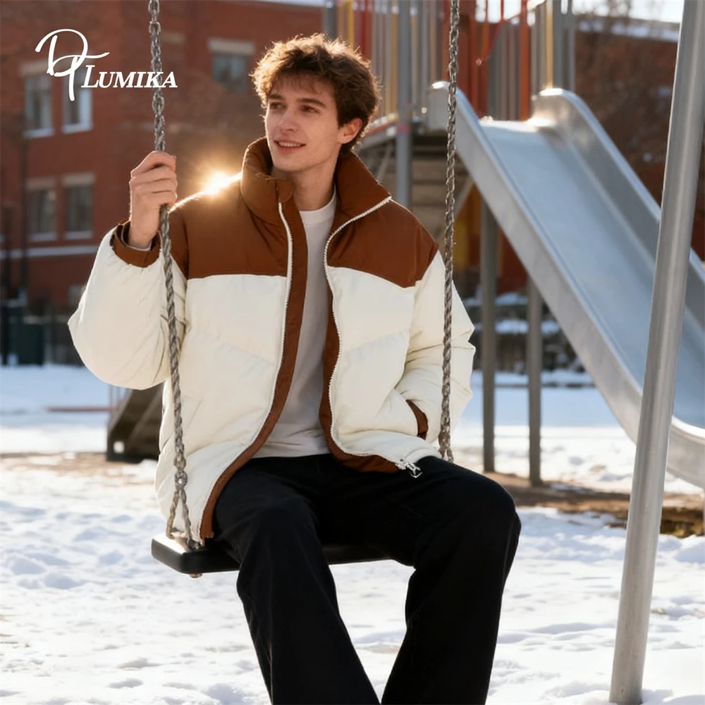 سترة DTLumika العصرية للخريف/الربيع للرجال M-4XL ملابس خارجية للرجال للمراهقين ملابس يومية
