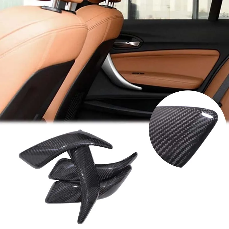 Inner Door Handle Cover Trim Sticker Real Carbon Fiber Car Door Armrest Protector Cover For BMW 1 2 Series F20 F21 F22 2012-2018 view 2