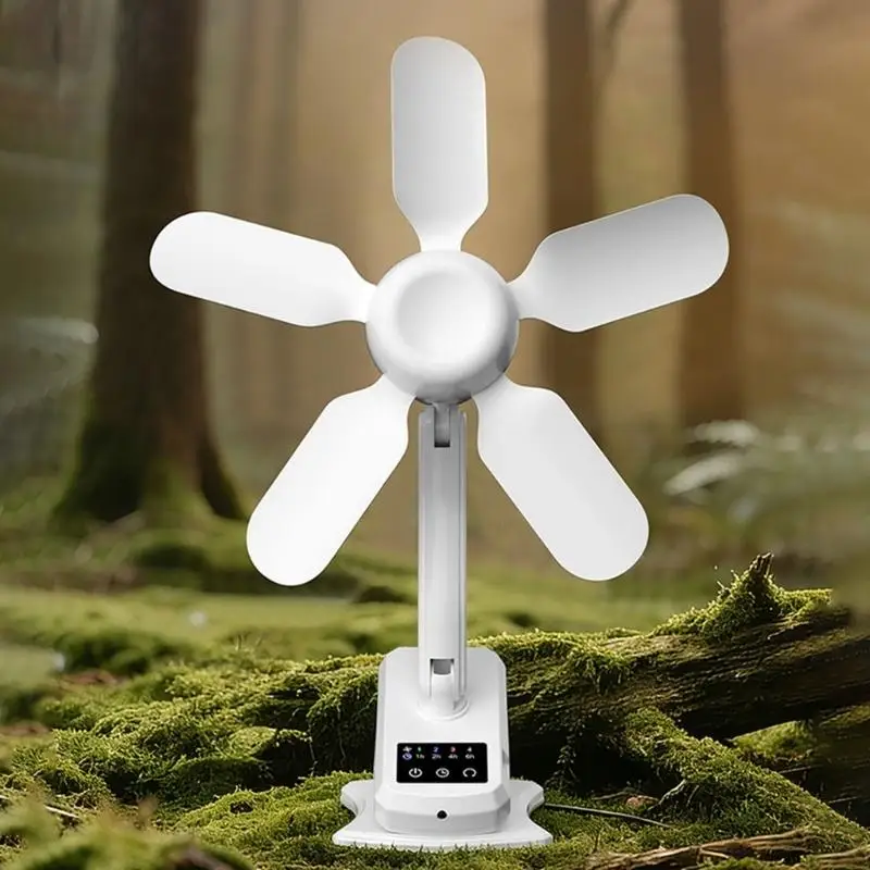 Digital Display Desktop Remote Control Fan 360 Degree Rotation Adjustable Clip on Fan Office Fast Speed Powerful Fan