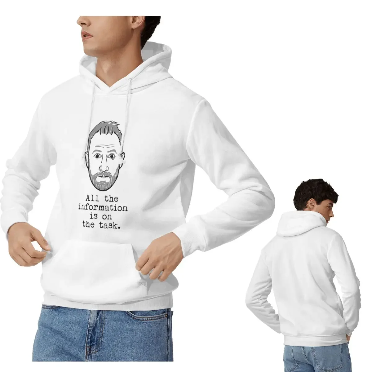 

Taskmaster Alex Horne All The Information Is On The Task толстовки для мужчин и женщин пуловеры толстовки с длинными рукавами одежда зима
