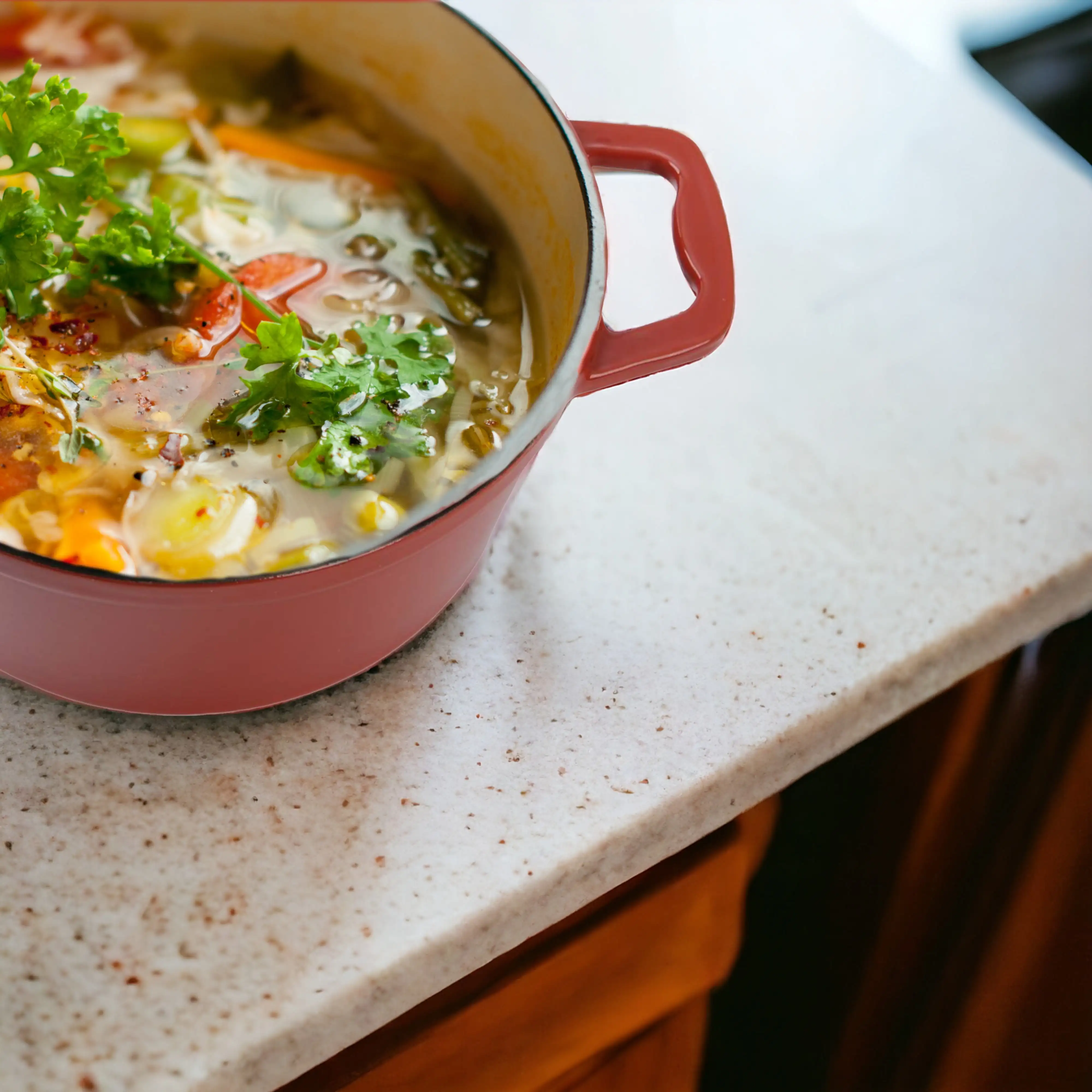 4.75qt Ceramic Enamel Cast Iron Dutch Oven with Lid，enamel interior coating，for cooking soups,stews,and casseroles