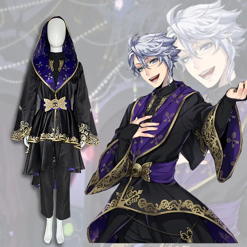 

Halloween Popular Cosplay Costumes Black Two-dimensional Game Stage Comic Show Performance Male and Female Cosplay Costumes