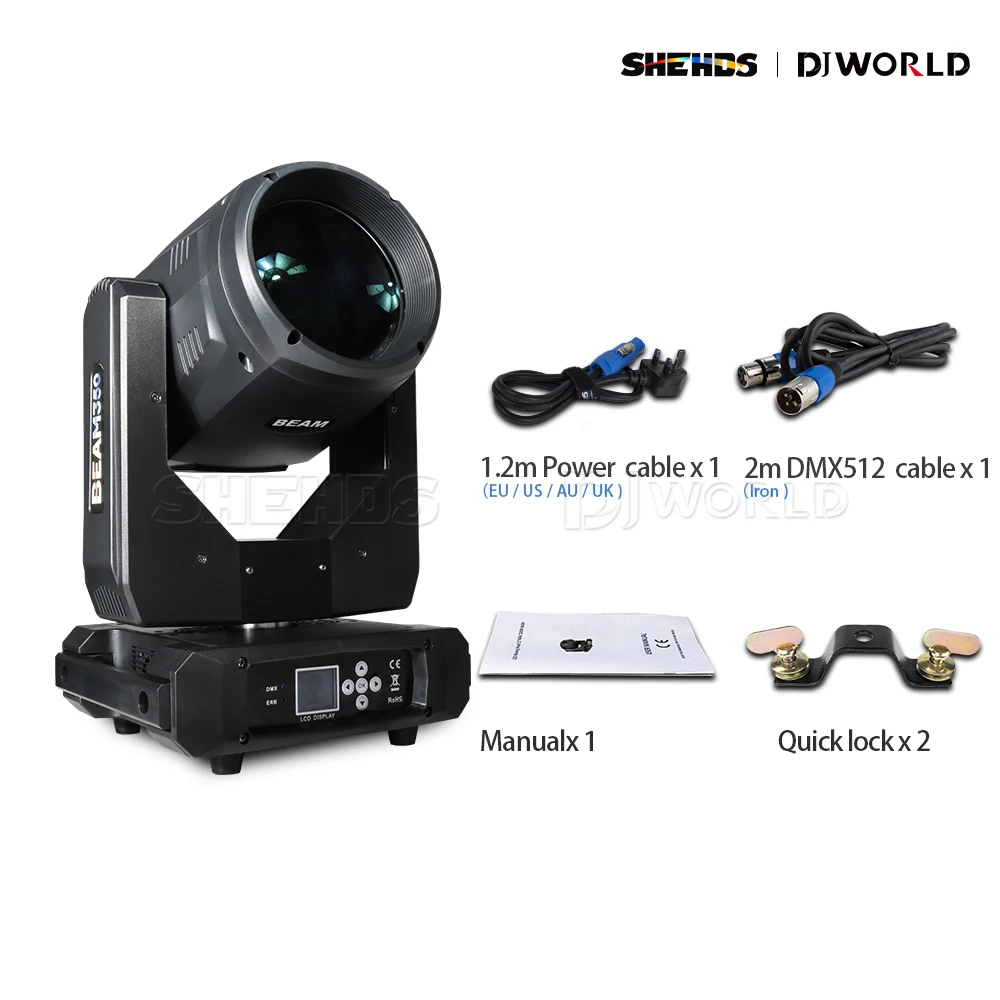 2PCS New Buld 17R 350W Beam Moving Head Lights Multiple Colour DMX512 Controller For Stage DJ Disco Performance Wedding Clubs