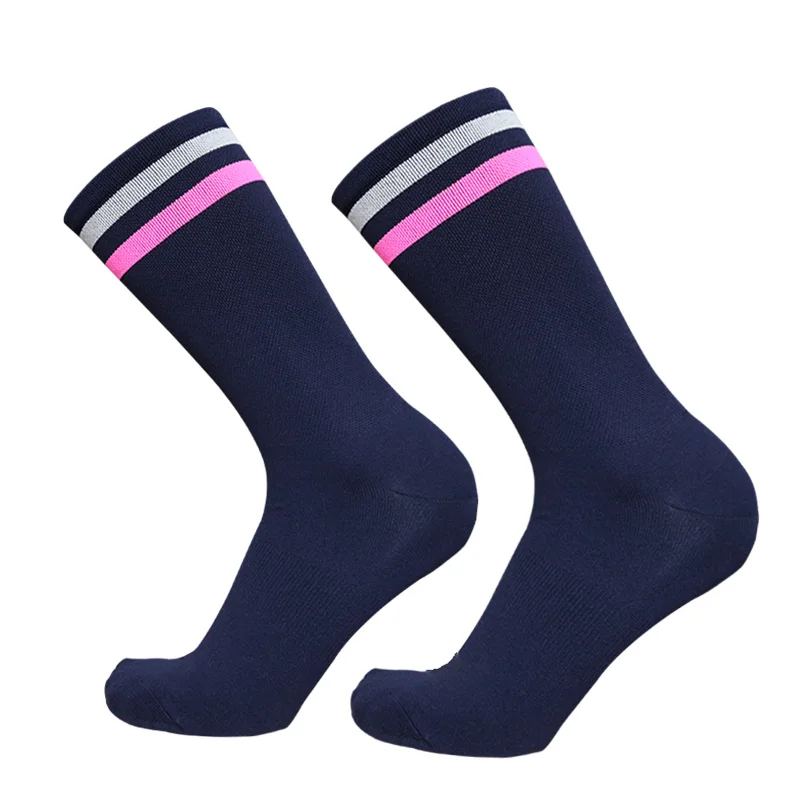 AliExpress NONE Striped Professional Cycling Mid Length Couple Socks Outdoor Comfortable Wear Resistant Sweat Absorbing Breathable Sports Socks