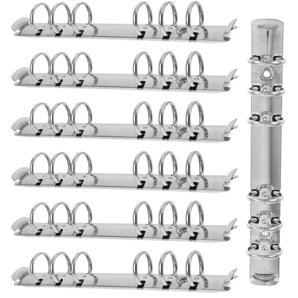 

7 Pcs Budget Binder Spiral Notebooks Office Accessories Ring Stainless Steel Binders