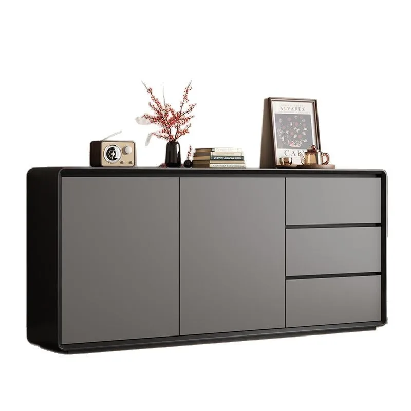 

Nordic solid wood advanced large-capacity living room locker multi-layer storage side cabinet 2025 new cabinet
