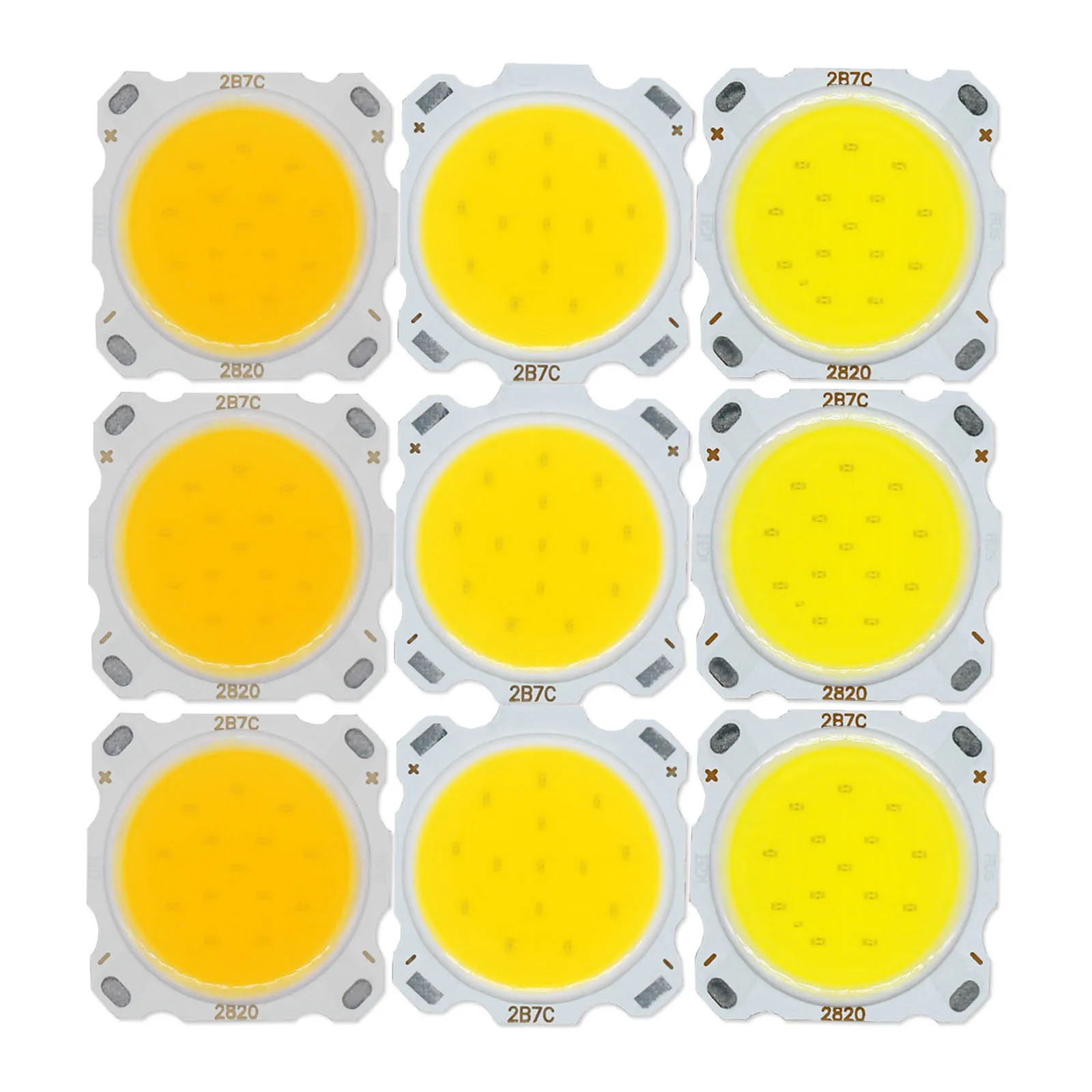 

100pcs a lots High Power LED COB 3W/5W/7W/10W/12W/15W LED Bulb Chip Spotlight Downlight Diode Lighting DIY kit