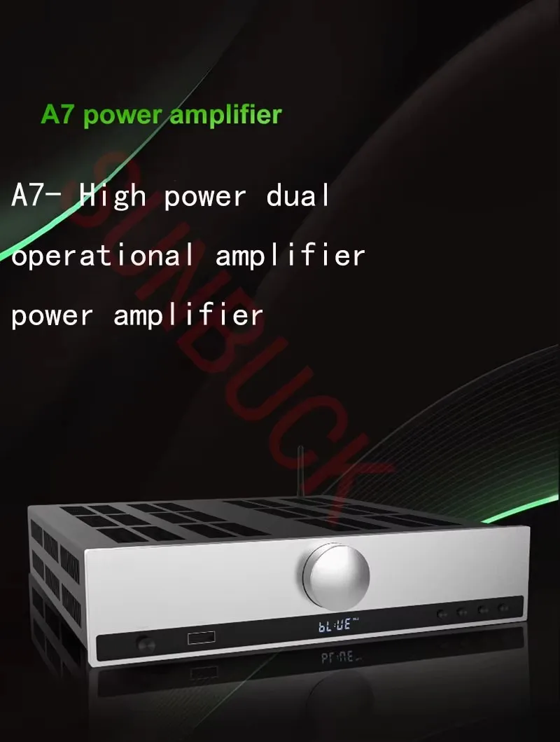 SUNBUCK A7 Full Pair Symmetrical 2.1 power 200W Fiber Coaxial USB Bluetooth Amplifier Remote Control Hifi Stereo Audio Amplifier