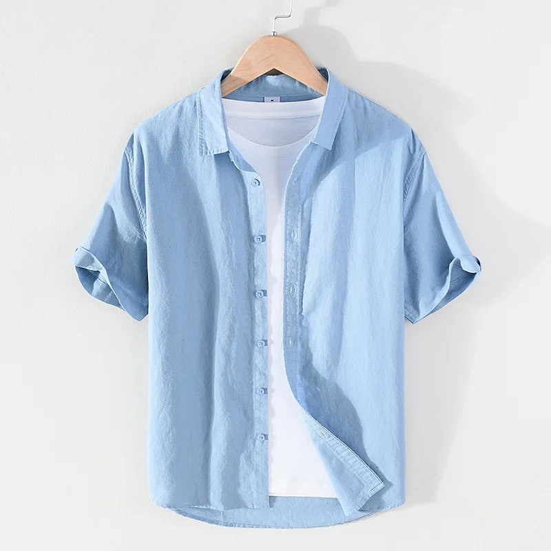 

2025 Linen Men Shirts Cotton Men's Shirts Quality Linen Shirt Men