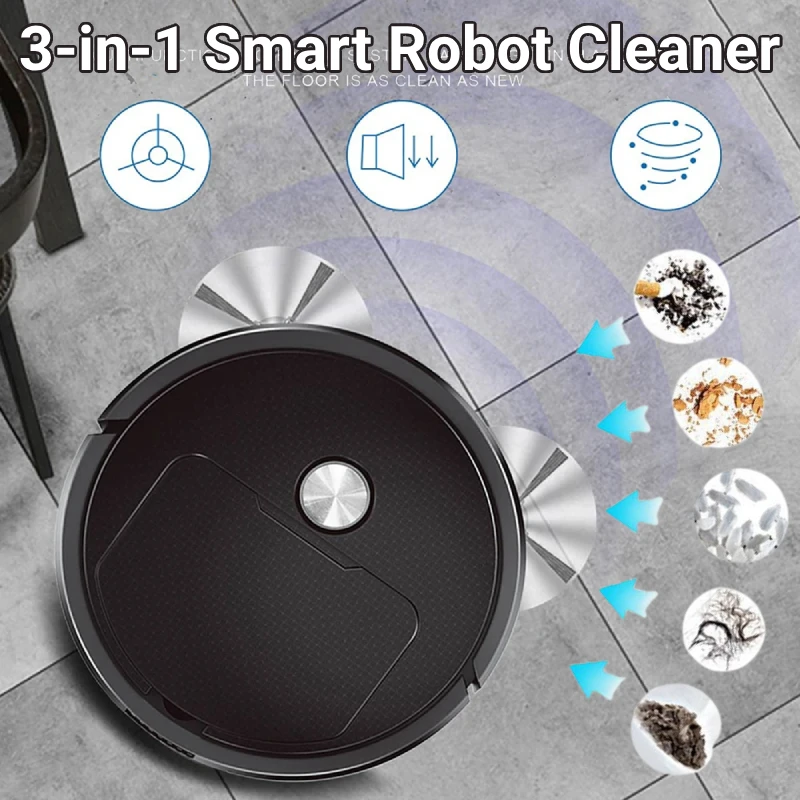 Automatic Sweeping Robot Suction Sweeping Mop All-in-One Machine Lazy Intelligent Large Suction Power 3-in-1 Sweeper Mini