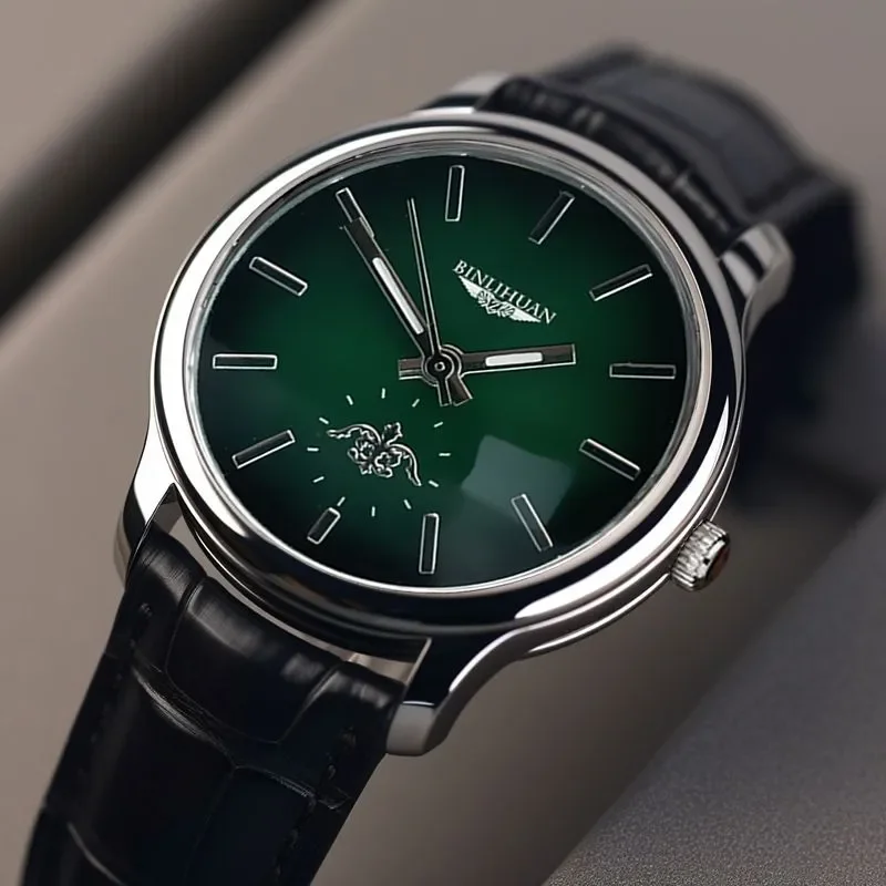 ساعة كوارتز رجال الأعمال الفاخرة مقاوم للماء حزام من الجلد العلامة التجارية الأعلى ساعة اليد وسيم ساعة رجالية للأعمال 2025 جديد