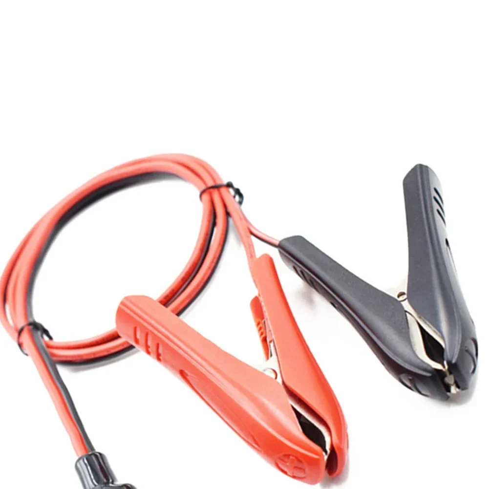 1pc 12V 1.8m 18AWG Car Battery Clips Cable Crimp Lock Terminal Extension For Boats Motorcycles Wire Connection Parts