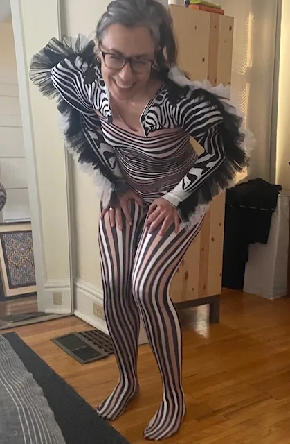 New Fashion Zebra Pattern Jumpsuit Women Bar DS Dance Cosplay Bodysuit Performance Show Costume Singer Sexy Stage Outfit