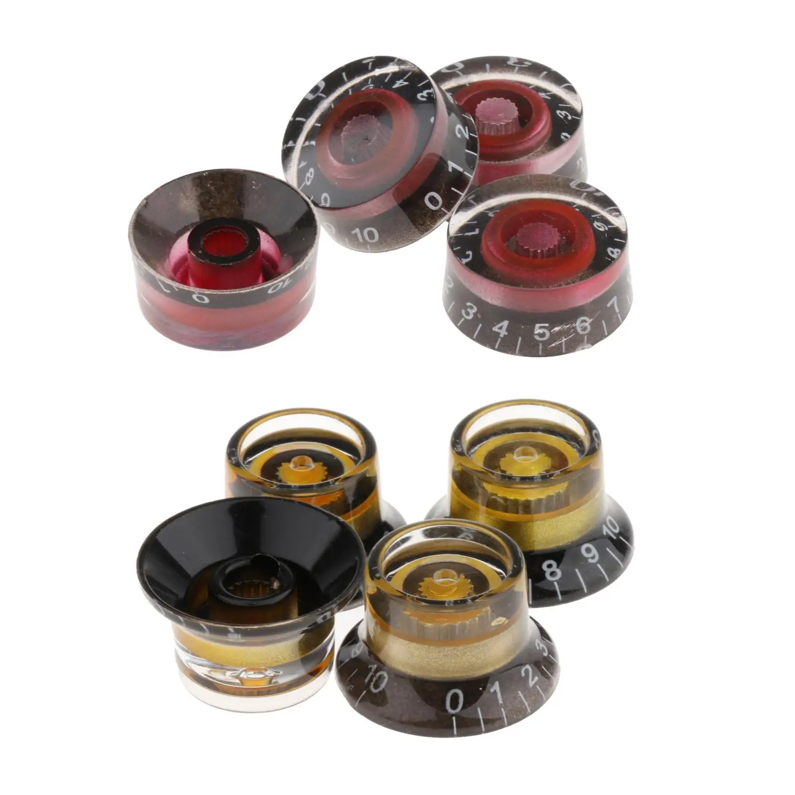 4 ピース/セット樹脂エレキギター & ボリュームノブ LP パーツアクセサリー用