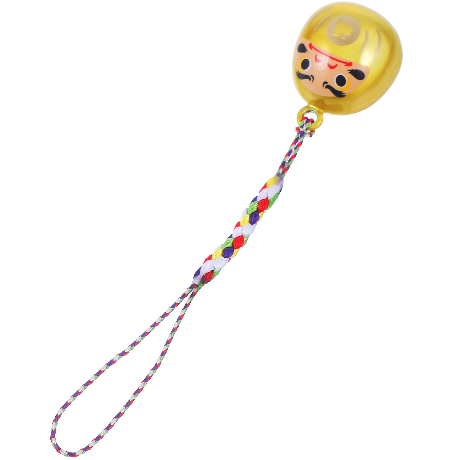 Daruma Keychain Lanyard Wristlet for Keys Women Short Lanyard Japanese Mini Daruma Pendant Charm Bag Phone Car Ornament Lucky