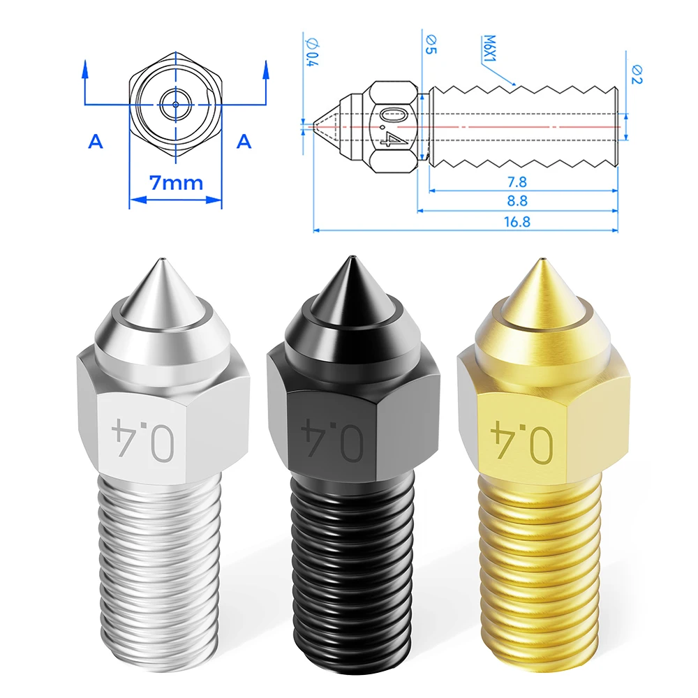 Hotend For Ender 3 V3 SE Nozzle Heat-break 24V40W Heater Block Thermistor 3D Printer Parts 1.75mm For Creality ender3 v3 se