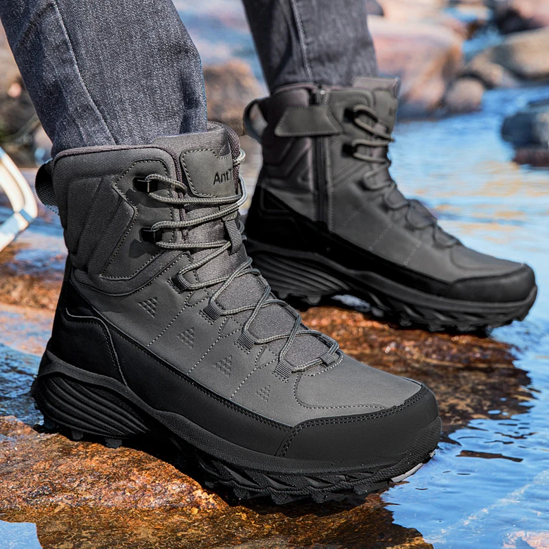Men Army Boots Waterproof Ultrallight Safety Male High Quality Anti-Slip Tactical Boots Outdoor Breathable Camping Desert Boots - view 4