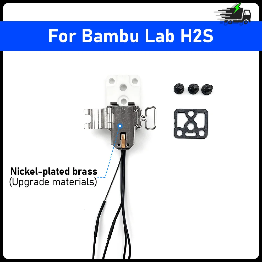 Hot End Heating Component For Bambu Lab H2S 3D Printer Ceramic Zirconia Heat Insulation Block Hotend Heating Assembly Kit