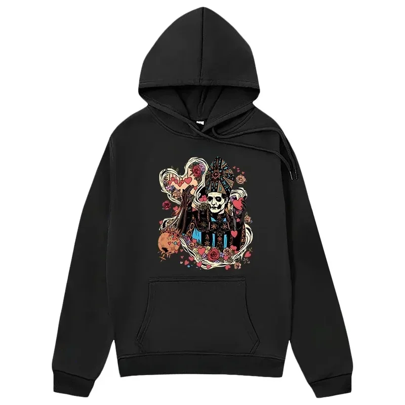 Y2k Sudaderas HStreet Streetwear Ghost Band Hoodies Fashion Music Print Clothes Men/women Sweatshirt Manga Graphic Pullover